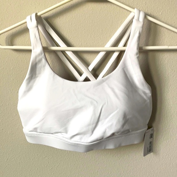 NWT Lululemon White Energy Bra Size 6 - Picture 3 of 8